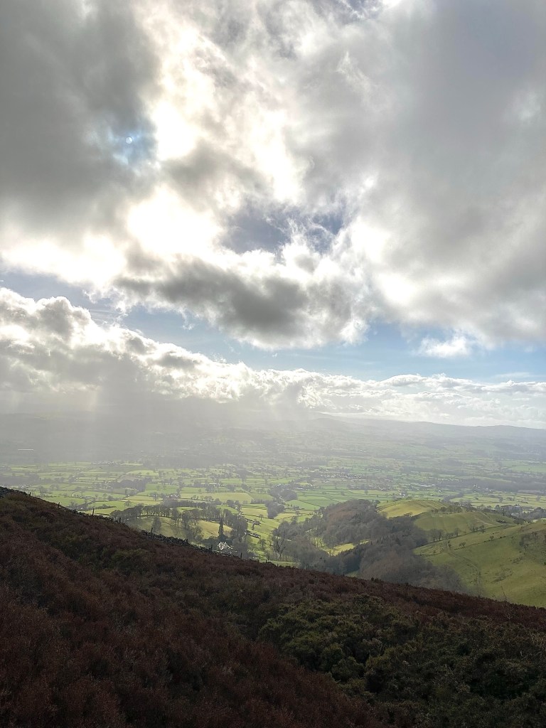 The views over the Clwydian Valley