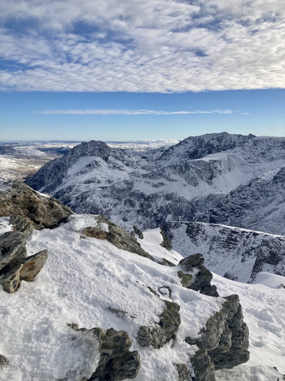 taken from Y Garn looking at Tryfan and the glyderau