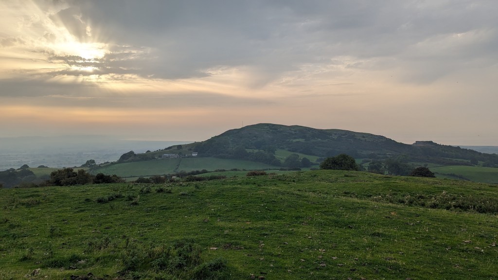 The view of Moel hiraddug from Marian ffrith