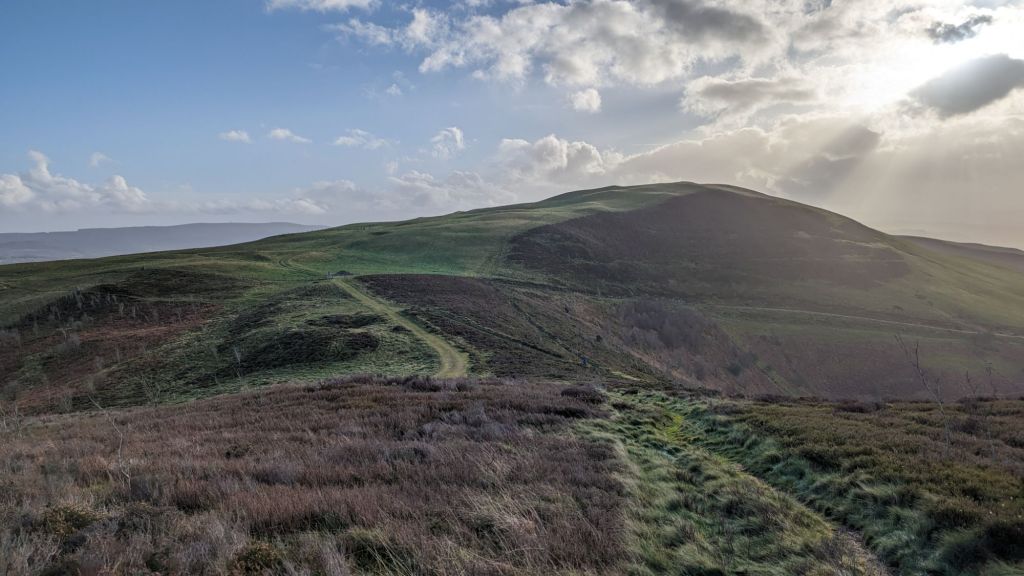 From Moel Gyw looking at  Moel Llanfair