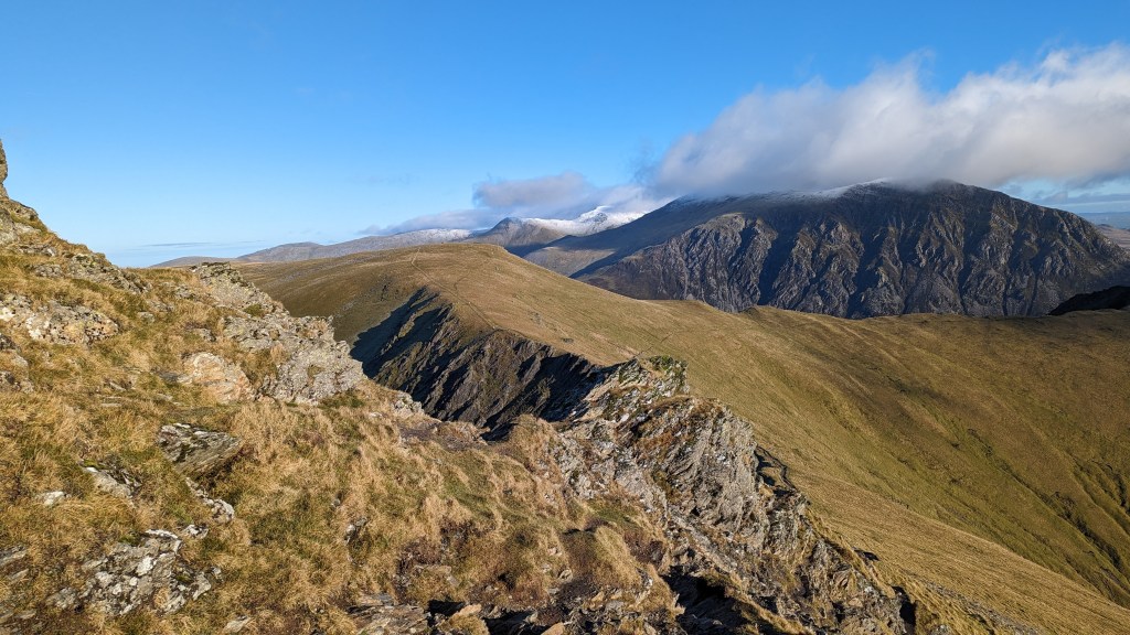 marchlyn loop mynedd perfedd and pen yr ole wen in distance