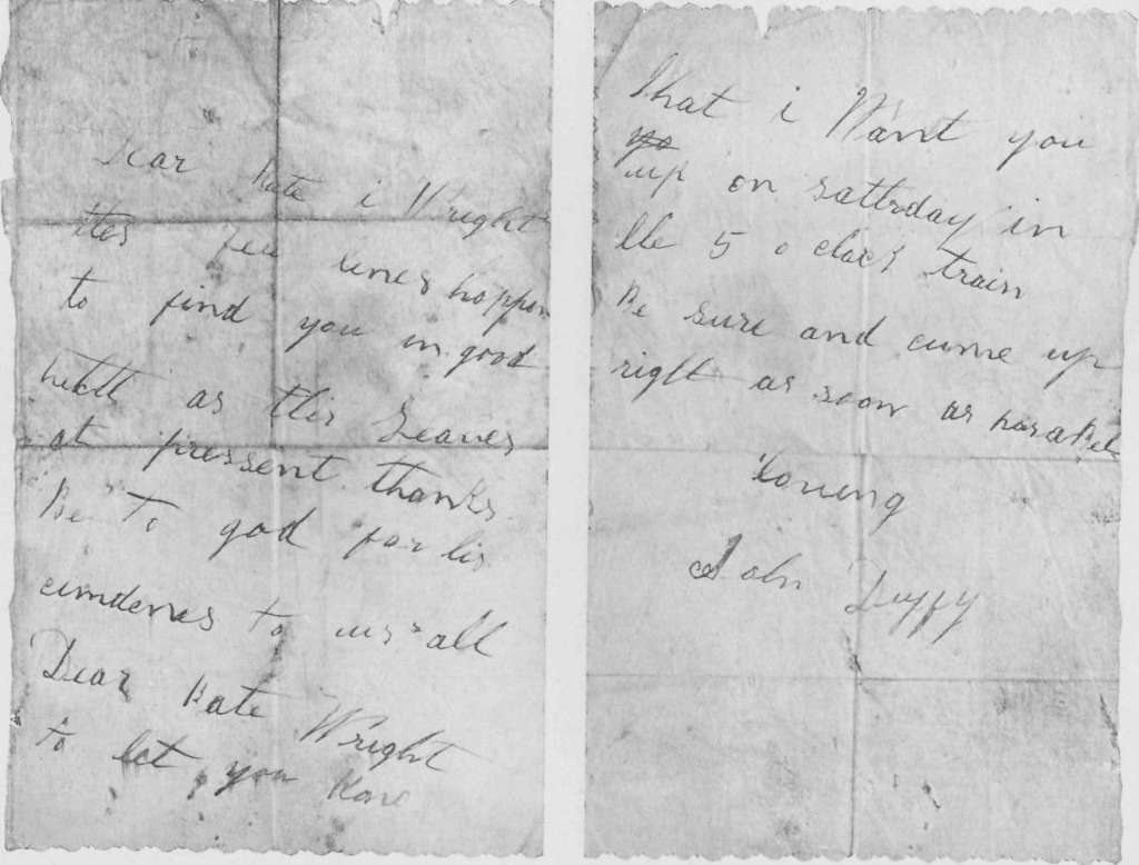 A love letter found on the road in 1871