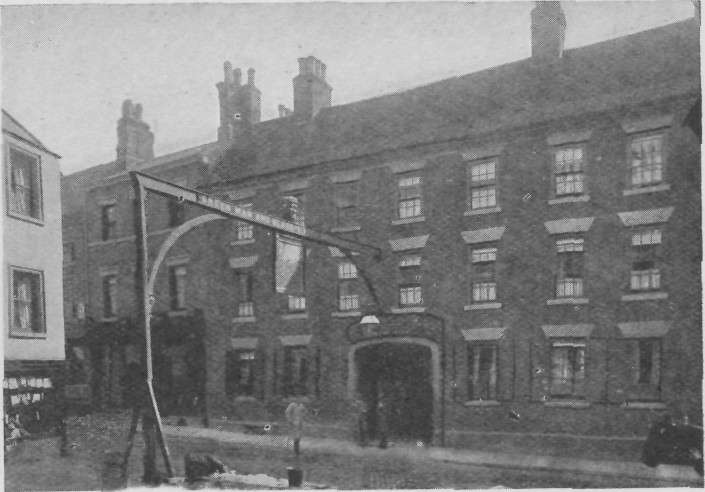 "THE GREEN MAN AND BLACK'S HEAD."