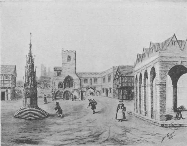 MARKET CROSS, ABINGDON.
From an old print.