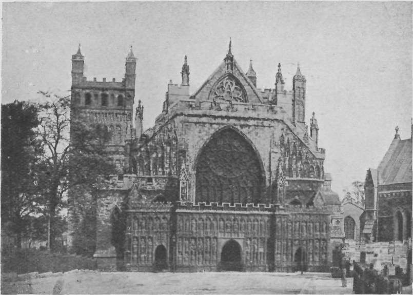 EXETER CATHEDRAL, WEST FRONT.
