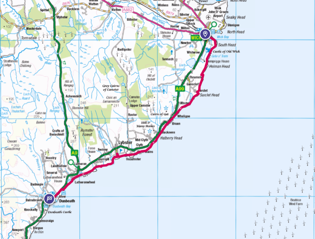 wick to dunbeath day 2 of john o groats to lands end naylor brothers