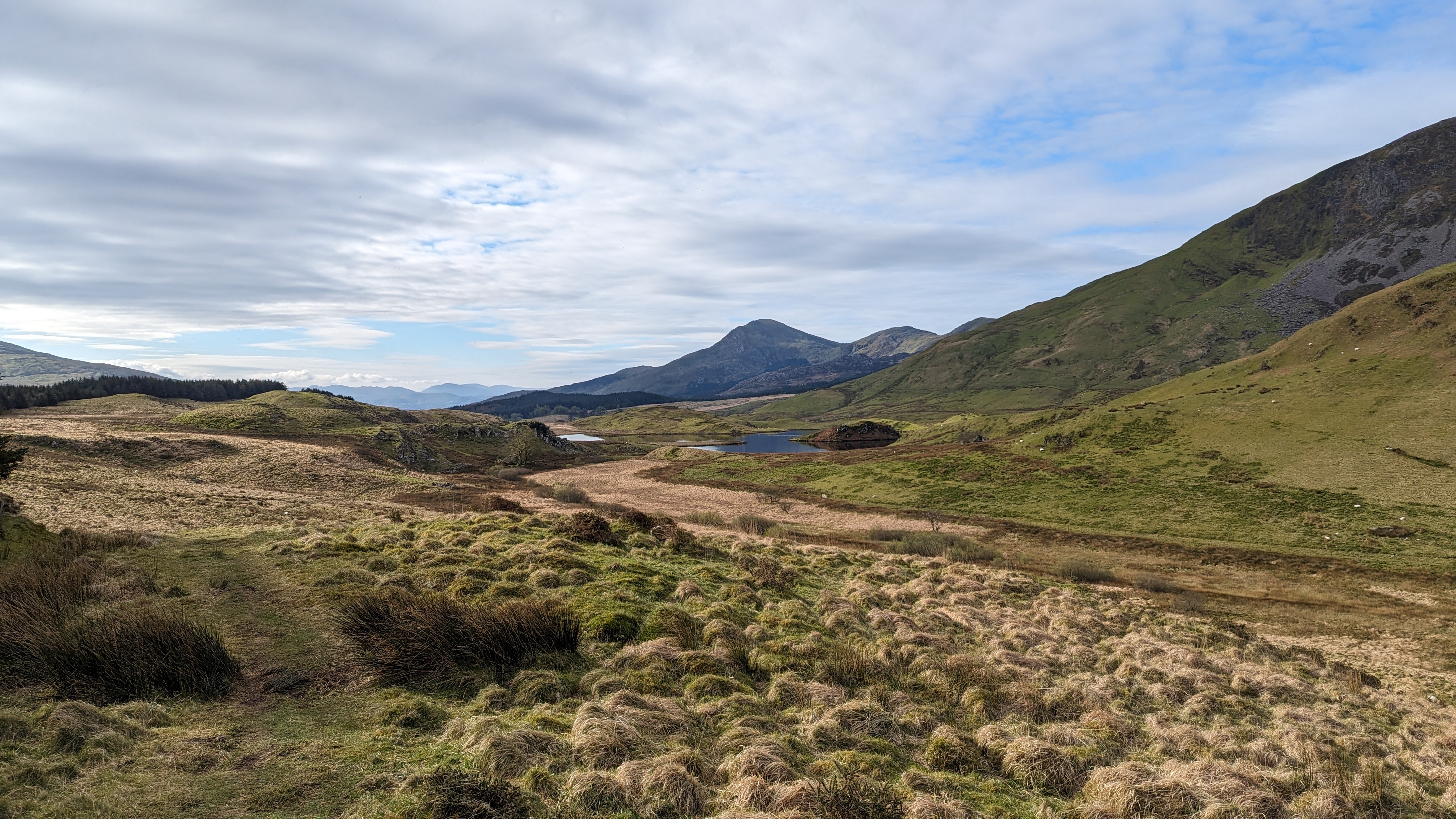 Views from the Mynydd Mawr path
