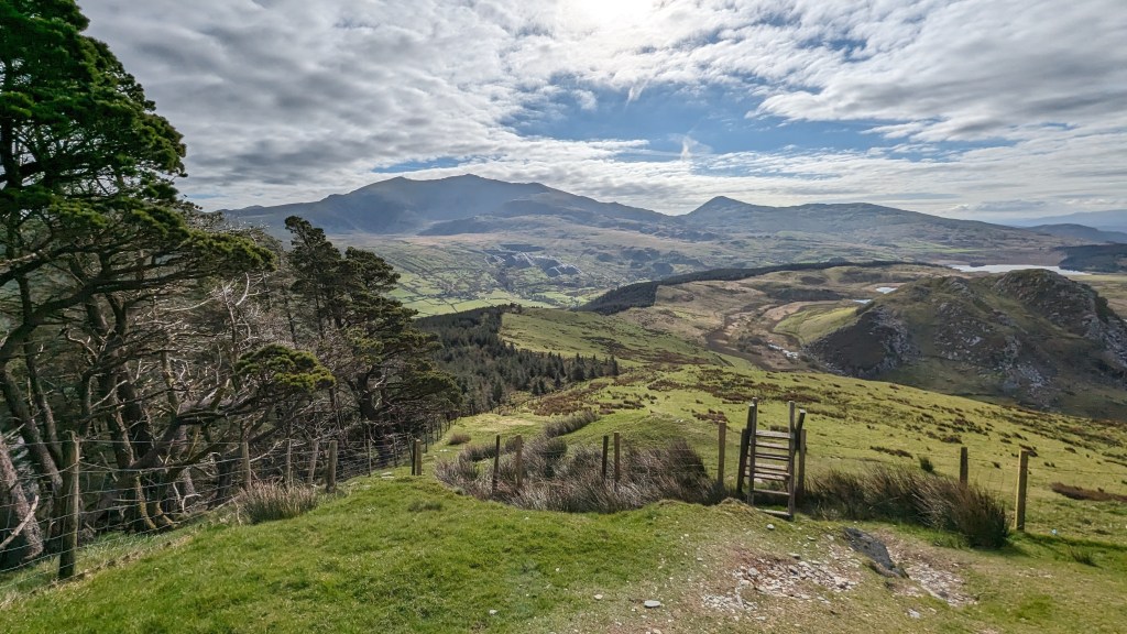 stiles on the mynydd mawr walk