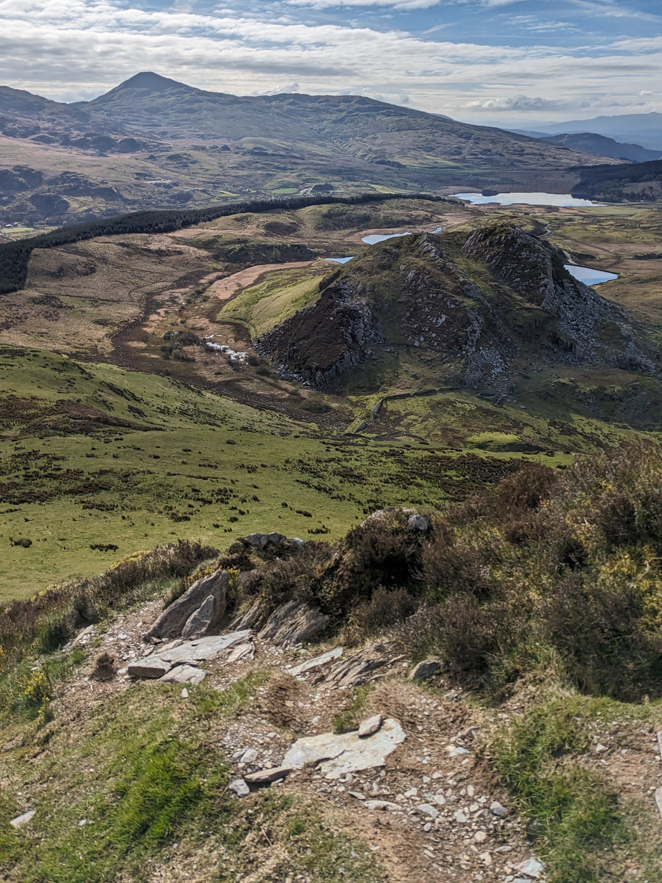 Steep path up Mynydd Mawr