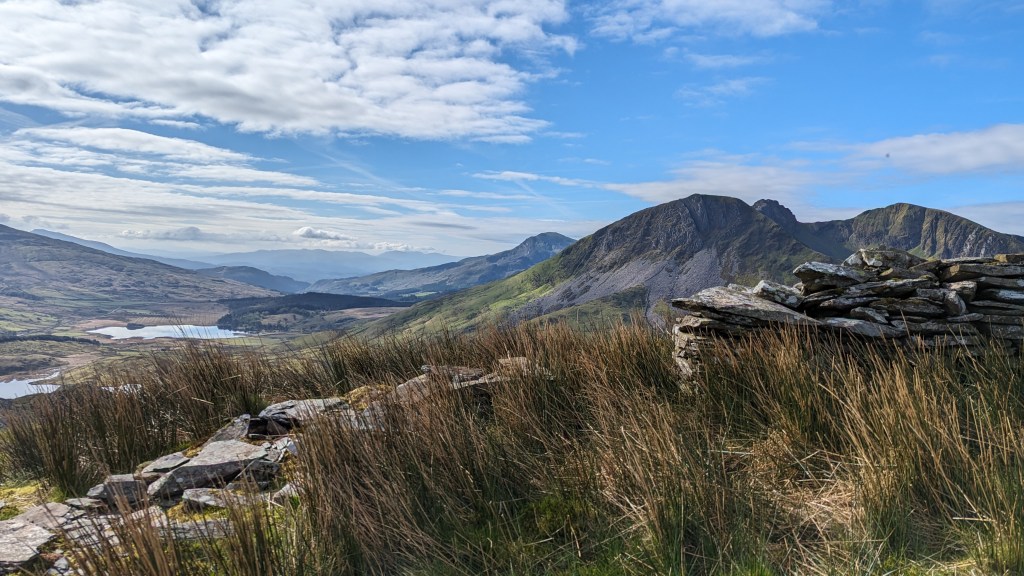 Mynydd Mawr view from the path up to the summit