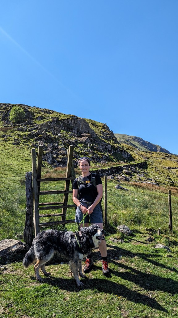 Head over  small stile - you can then see the path that snakes around a rocky outcrop.