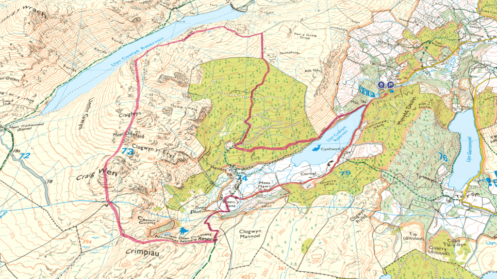 Crafnant Circular 3D map