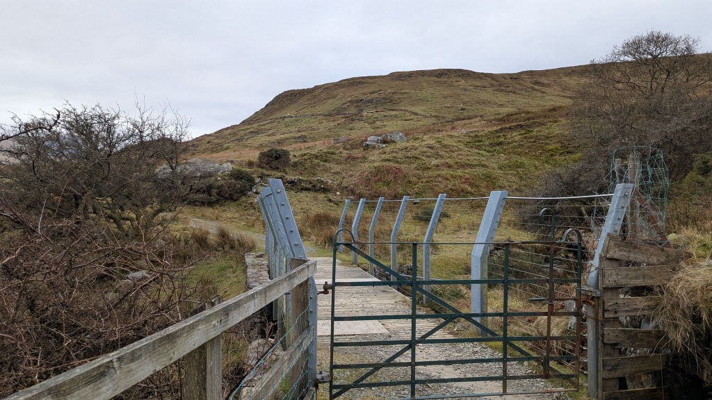 Metal Bridge over the  Afon Goch