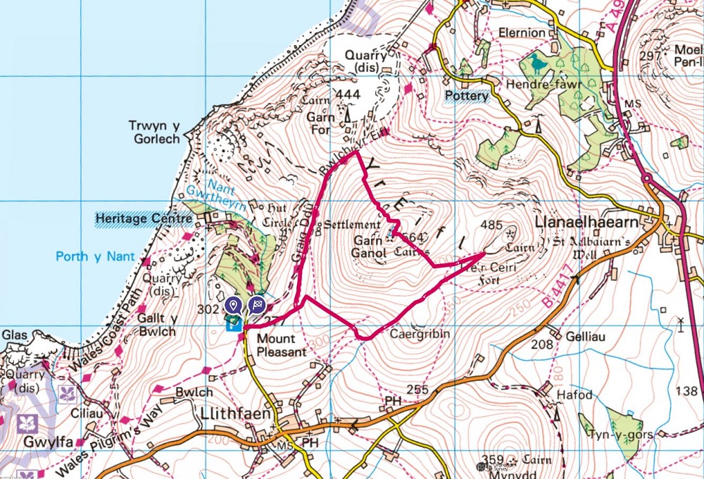 map of yr eifl route guide