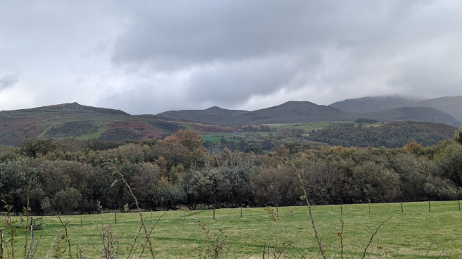 The lower Carneddau from Llanfairfechan
